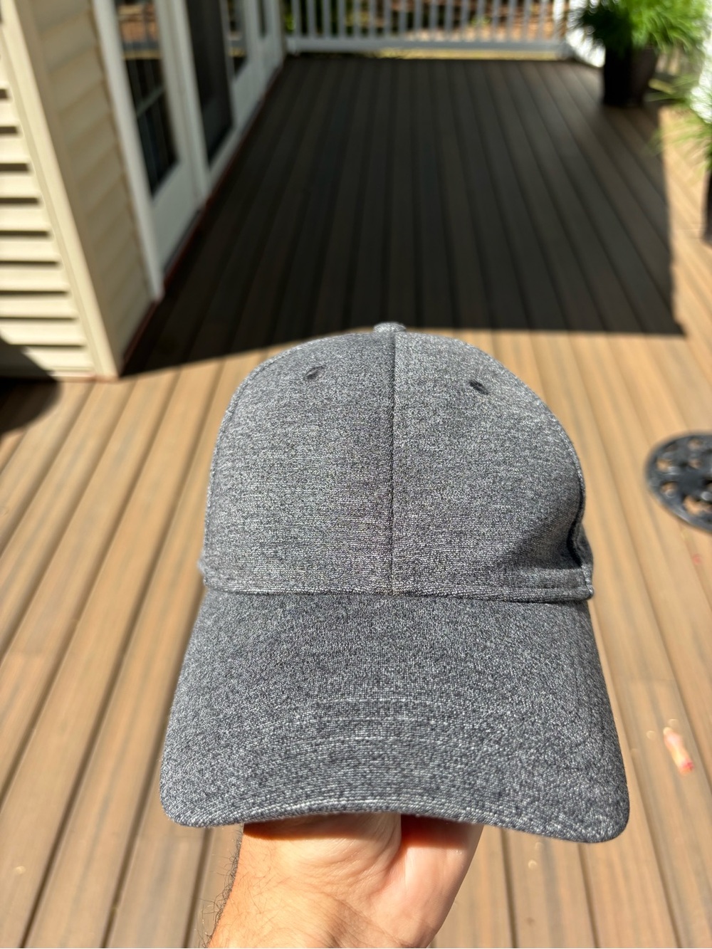Lululemon Fast and Free Hat Unisex Size OS Gray Breathable Adjustable Strap